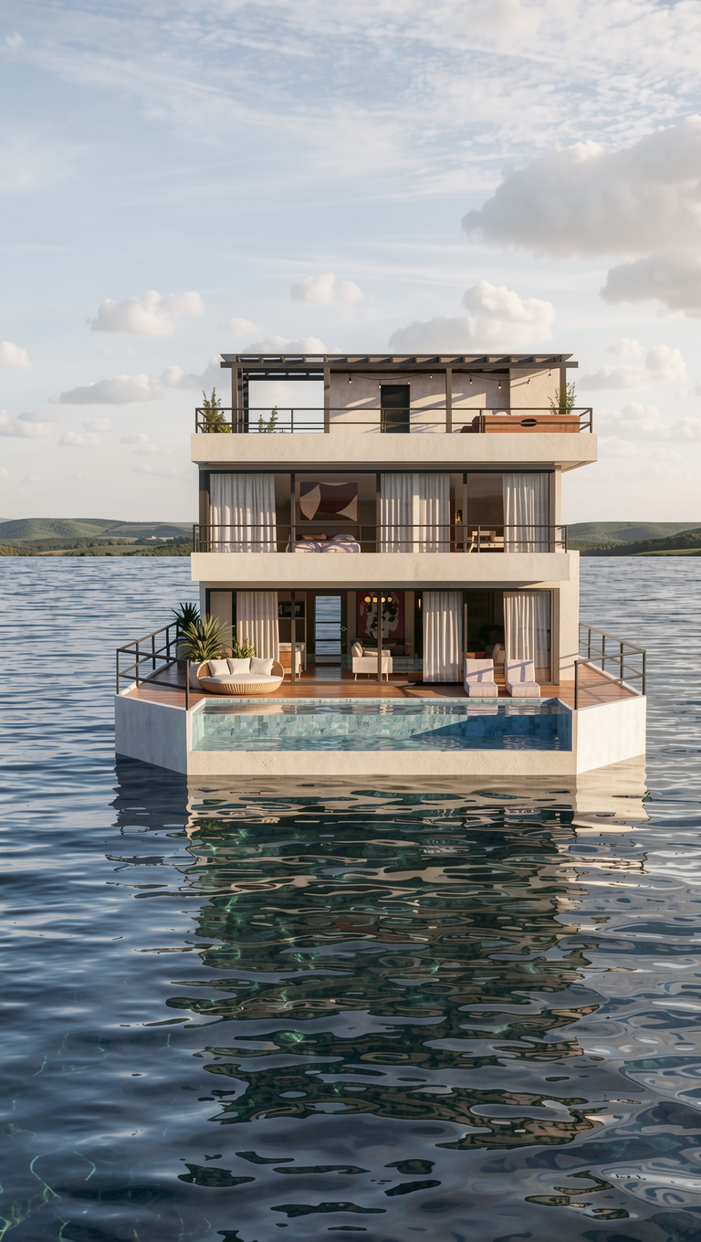 Fachada Flutuante Alto padrão Apollo Água e Terra Empreendimentos